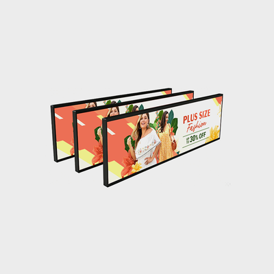 Publicité d'affichage à cristaux liquides d'affichage à barres de 37 pouces avec une coque entièrement en métal de conception mince