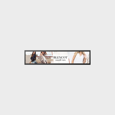 Solution TFT publicitaire de type barre double face de 24 pouces avec une luminosité de 300 nits