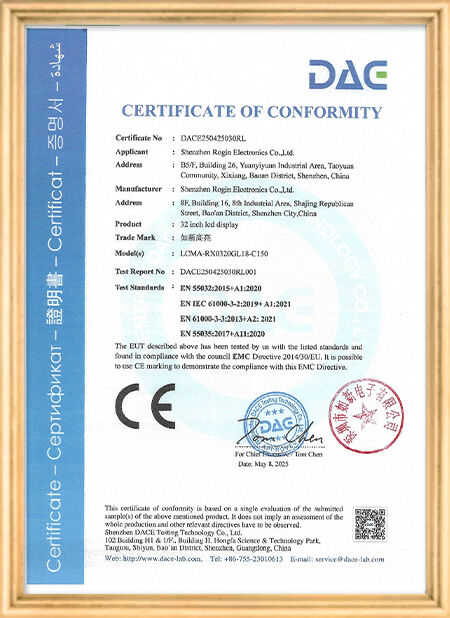 La Chine Shenzhen Rogin Electronics Co., Ltd. certifications
